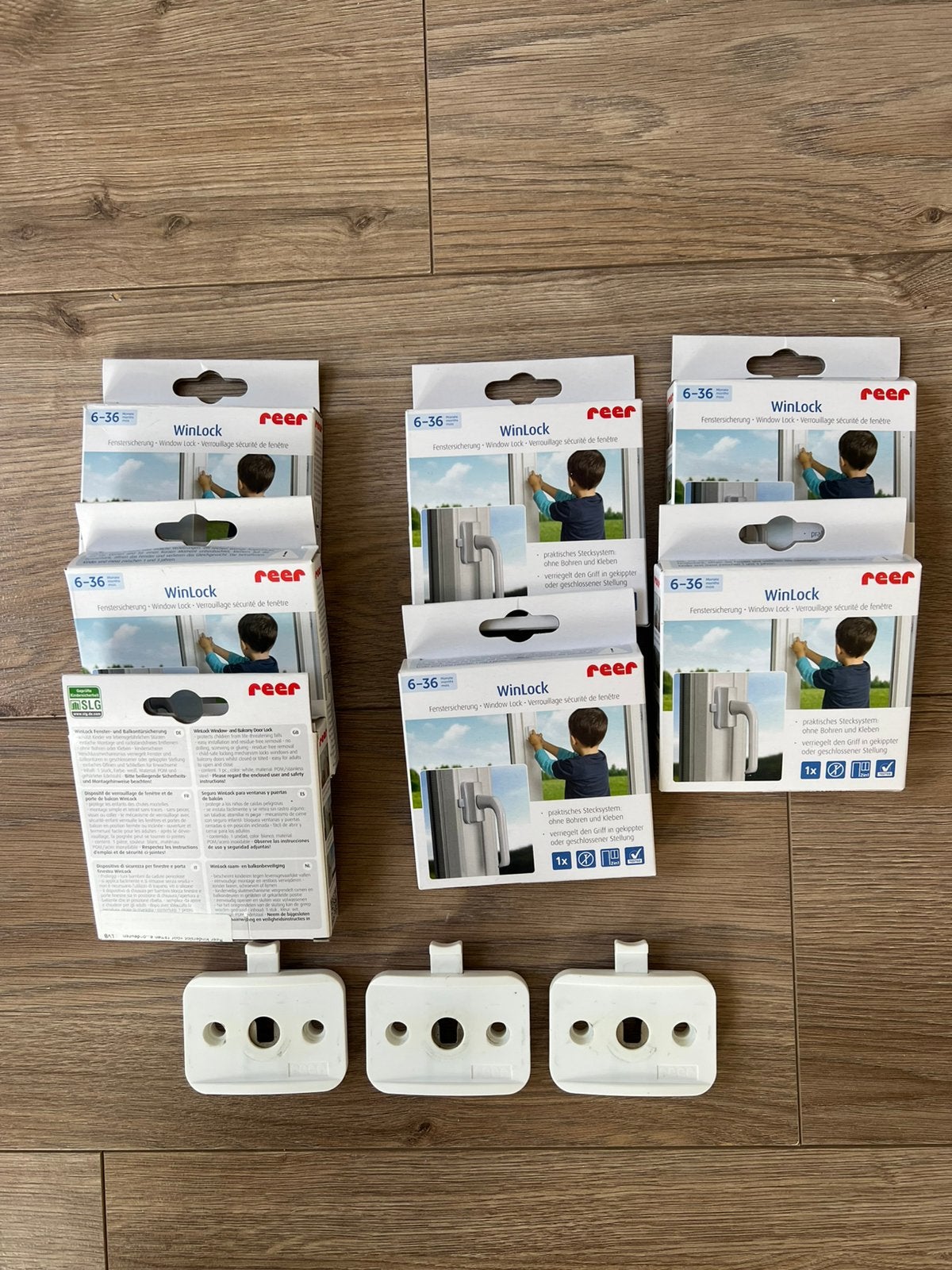REER kinderslot / raamslot - super handig - 7 stuks, Ophalen of Verzenden, Zo goed als nieuw, Overige materialen, Slot
