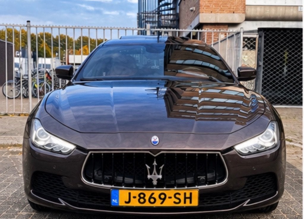 Maserati Ghibli 3.0 V6 257KW AUT 2016 Bruin, Auto's, Automaat, Sportstoelen, Achterwielaandrijving, Bruin