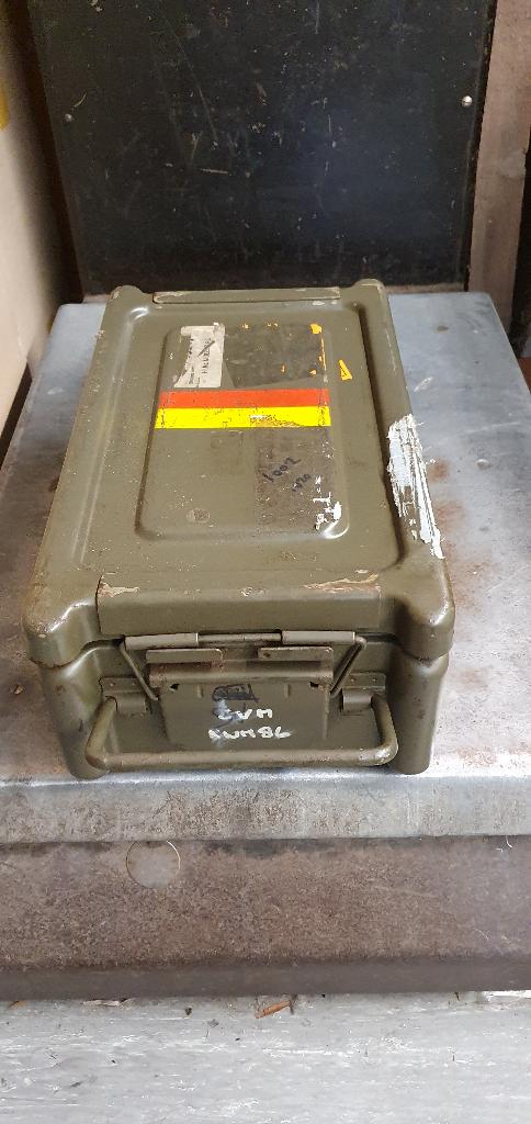 Nekaf Willy Jeep, Stalen Patronen Kist, Verzamelen, Militaria | Algemeen, Ophalen of Verzenden, Landmacht, Nederland, Kist of Geocache