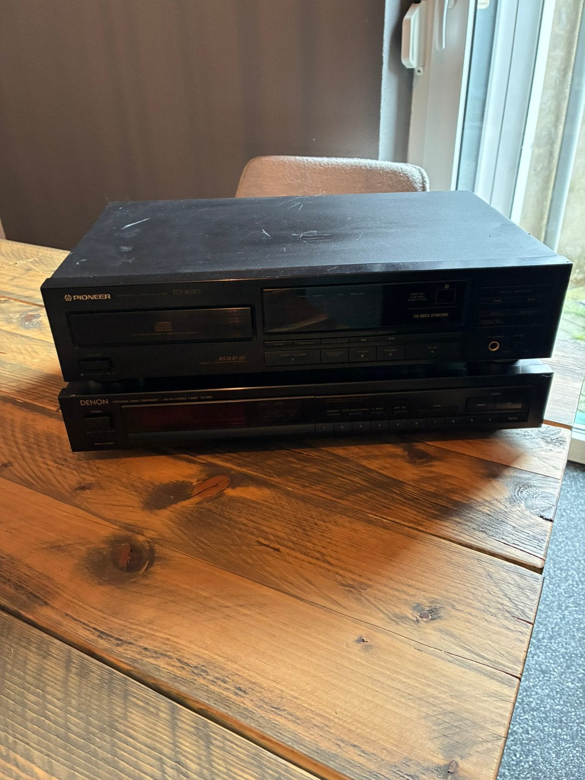 Hifi-set: Pioneer PD-4550 CD-speler & Denon TU-660 Tuner, Ophalen of Verzenden, Zo goed als nieuw, Overige typen