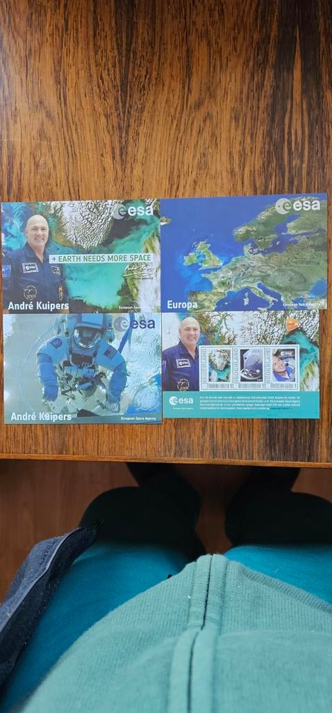 Postzegelvel ESA André Kuipers postfris, Postzegels en Munten, Postzegels | Nederland, Verzenden, Na 1940, Postfris