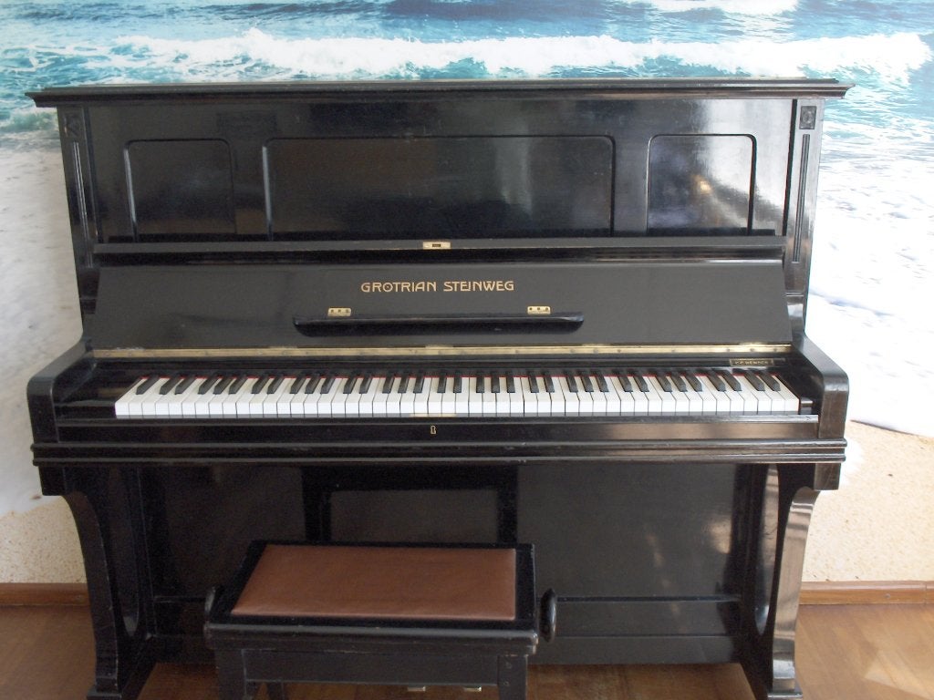 Grotrian Steinweg  piano, Muziek en Instrumenten, Piano's, Ophalen, Gebruikt, Zwart, Piano
