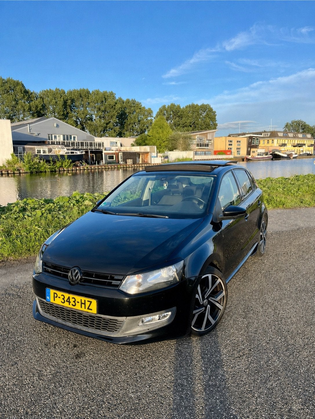 Volkswagen Polo 1.2 2012 Zwart, Voorwielaandrijving, 967 kg, 40 €/maand, Zwart
