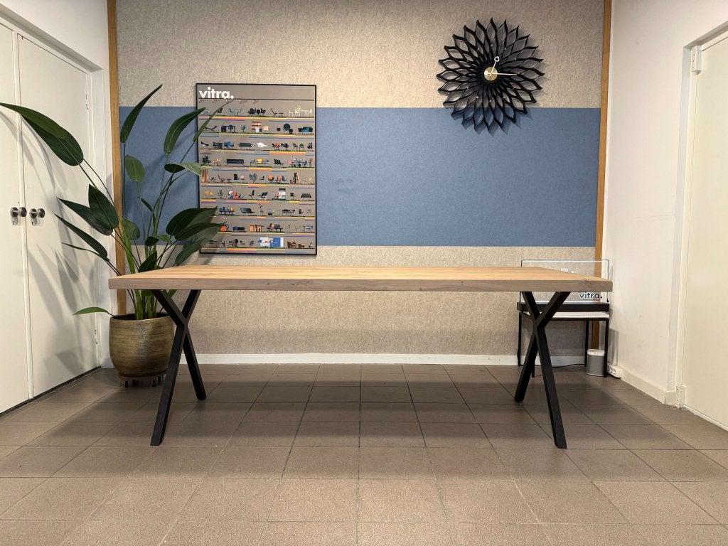 Table Du Sud | Eetkamertafel | Massief Eiken & Metaal | 1x, Table Du Sud, Table Du Sud, Zo goed als nieuw, Vijf personen of meer