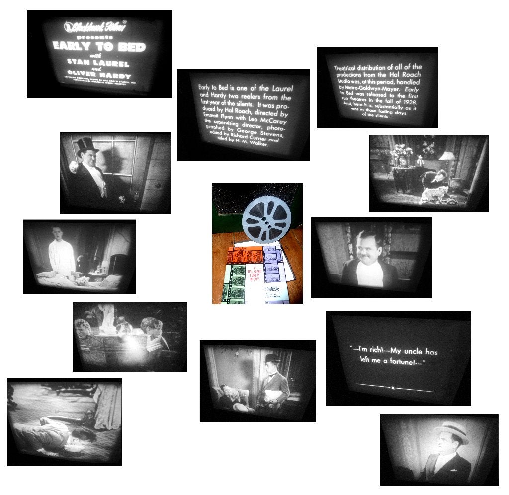 8mm film Laurel + Hardy - Early to Bed - 1928 -, Ophalen of Verzenden, 8mm film