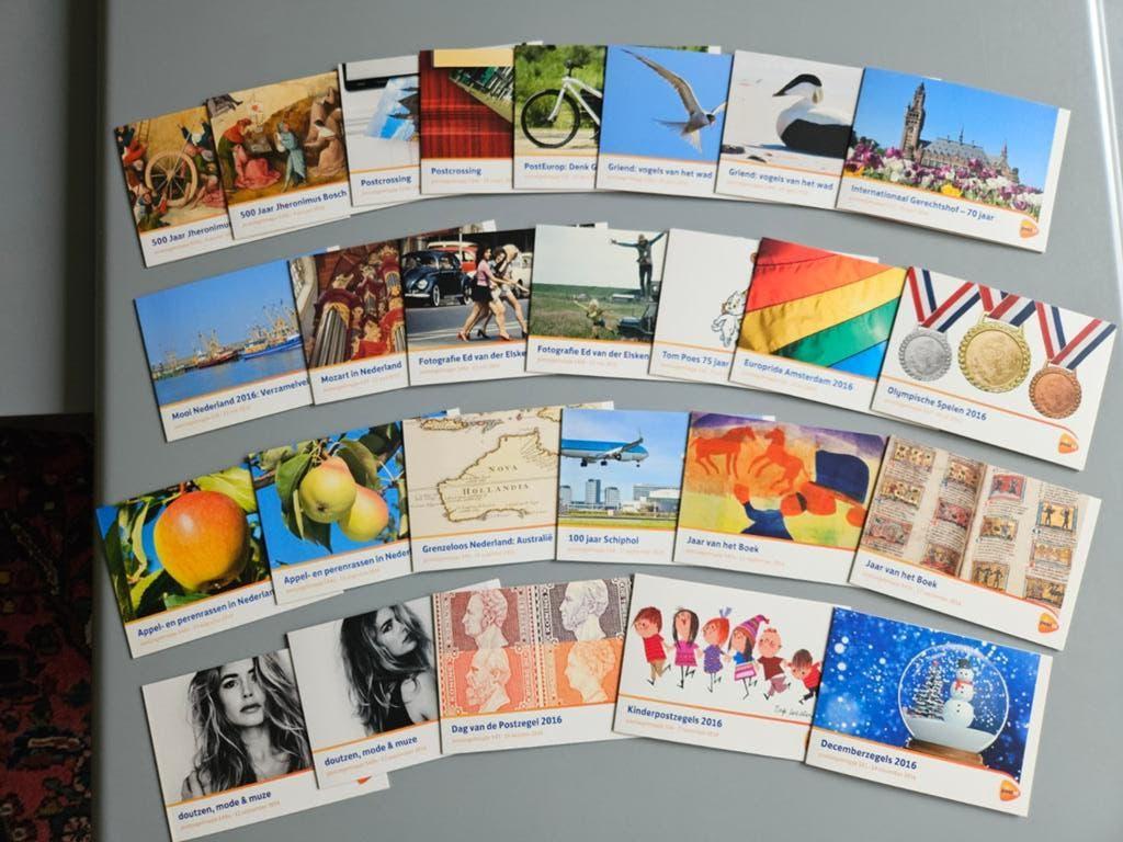 Postzegelmapjes jaar 2016 compleet zie beschrijving, Ophalen of Verzenden
