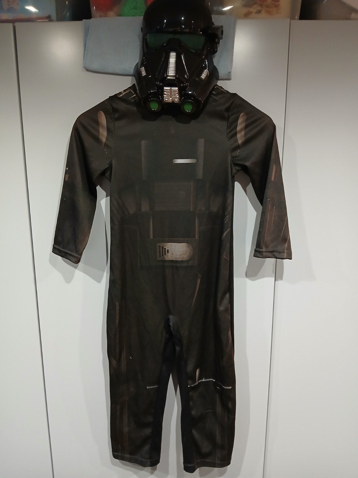 Star Wars verkleedpakken: Death Trooper en X-Wing Piloot, Ophalen of Verzenden, Gebruikt, 122 t/m 128, Jongen of Meisje