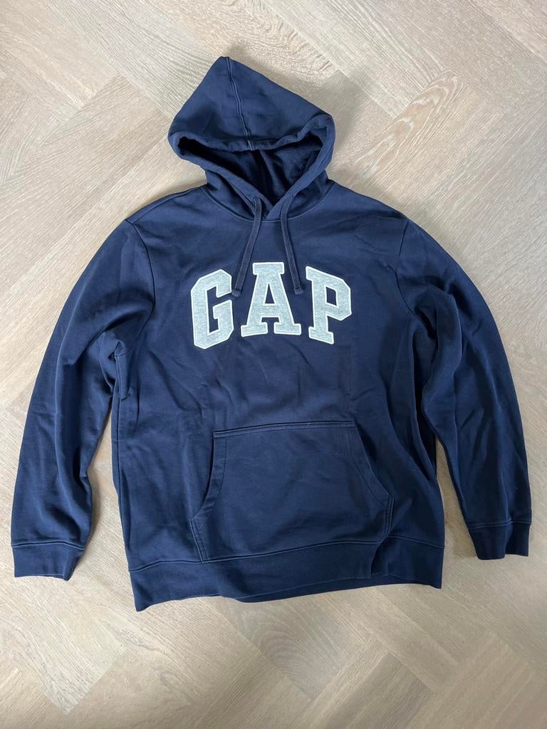 GAP Hoodie Donkerblauw Maat L, Ophalen of Verzenden, Zo goed als nieuw, Blauw