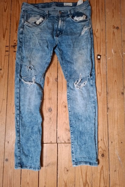Jeans / spijkerbroek maat 36 te koop!, Ophalen of Verzenden, Gedragen, Blauw, W36 - W38 (confectie 52/54)