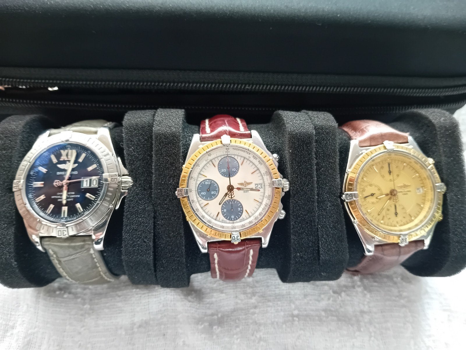 3x breitling orgineel nieuwstaat, Ophalen of Verzenden, Zo goed als nieuw, Goud, Breitling