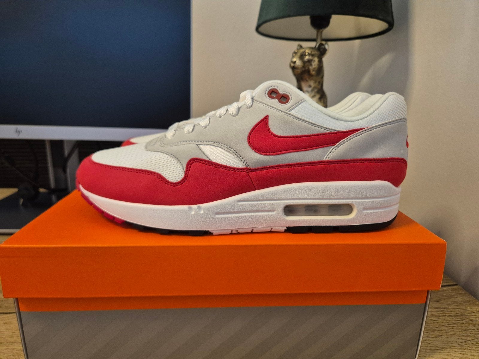 Nike Air Max 1 Anniversary Red maat 44.5 - Nieuw in doos, Overige kleuren, Nike, Nieuw, Ophalen of Verzenden