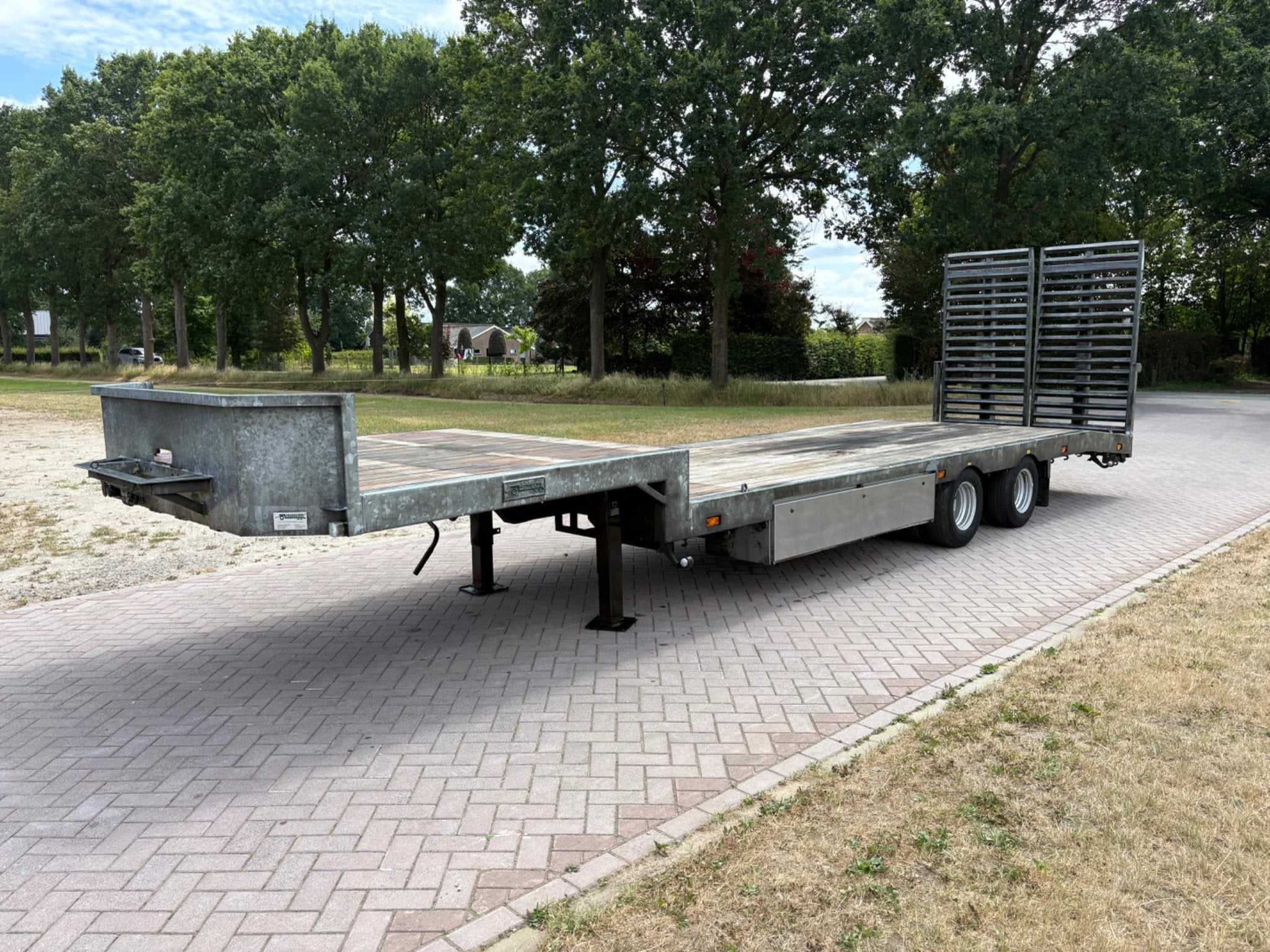 VELDHUIZEN SDO BE oplegger semi dieplader 10 TON (bj 2009), Auto's, Vrachtwagens, Overige brandstoffen, Origineel Nederlands, Bedrijf