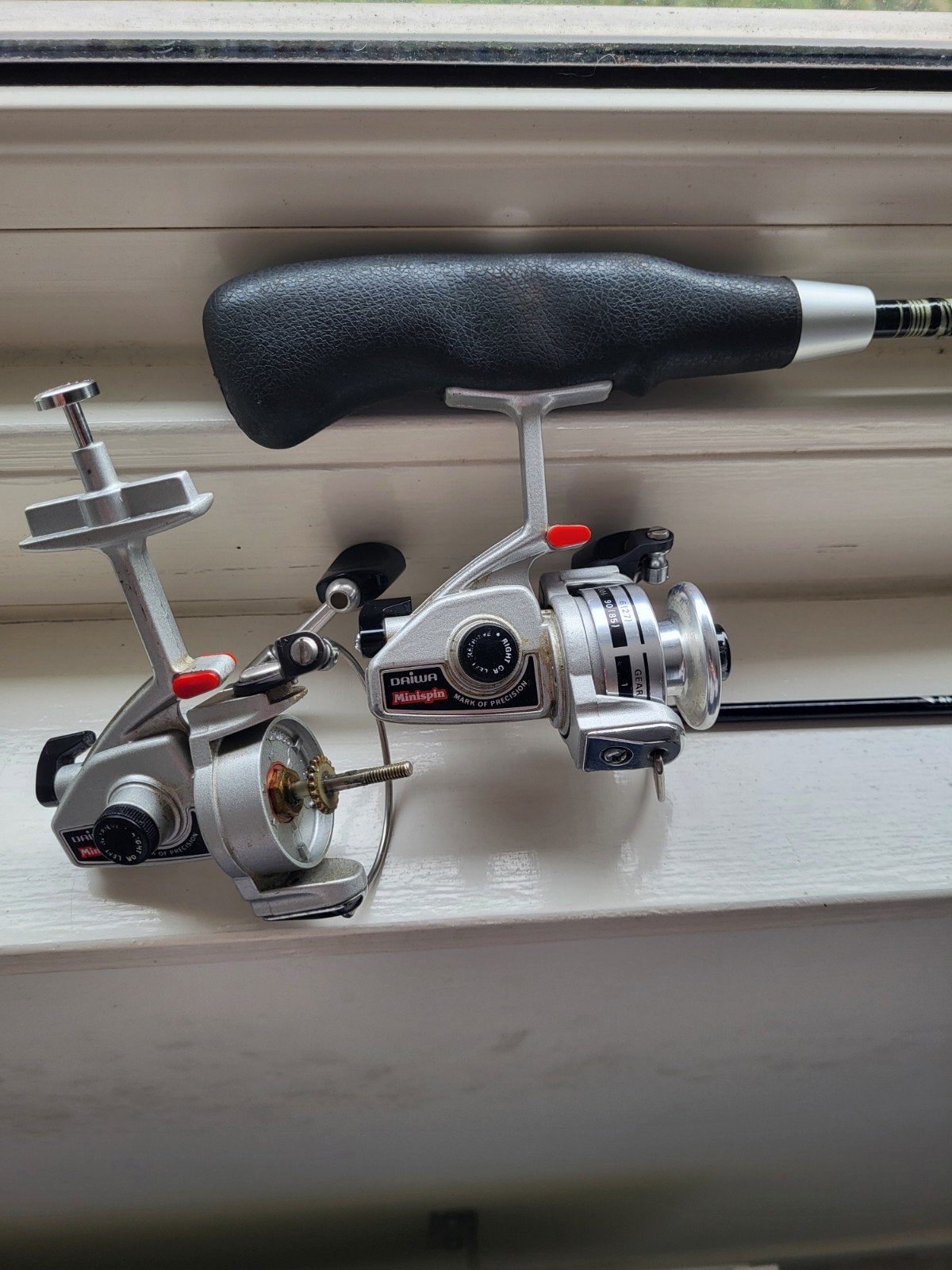 Daiwa 'minispin', Ophalen of Verzenden, Zo goed als nieuw, Molen