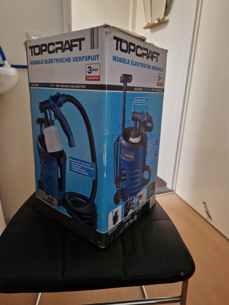 Mobiele electrische verfspuit, Ophalen of Verzenden, Zo goed als nieuw, Verfspuit of Verfpomp