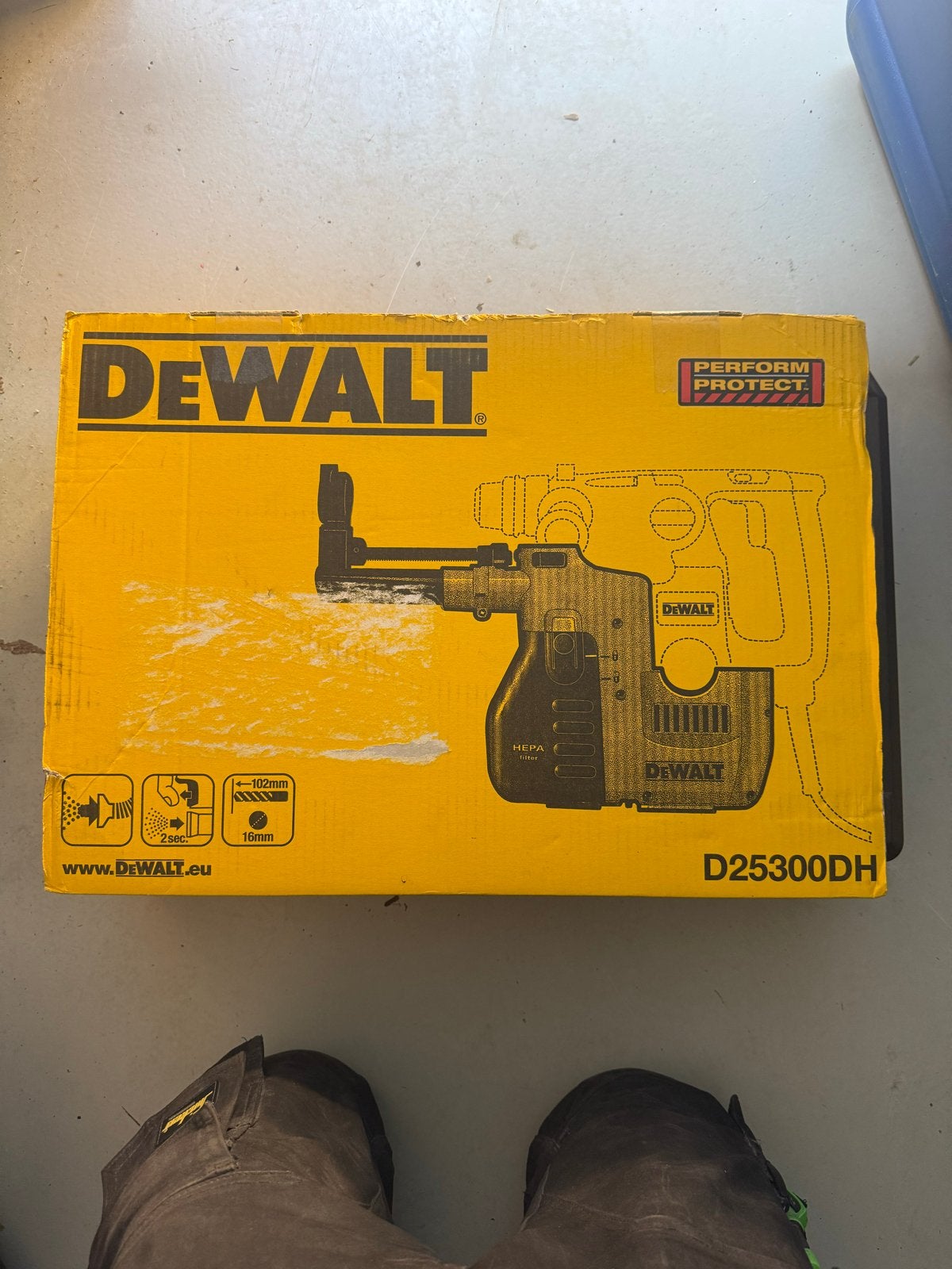 DeWalt D25300DH stofzuiger met koffer nieuw, Doe-het-zelf en Verbouw, 600 watt of meer, Boor- en/of Breekhamer, Ophalen of Verzenden
