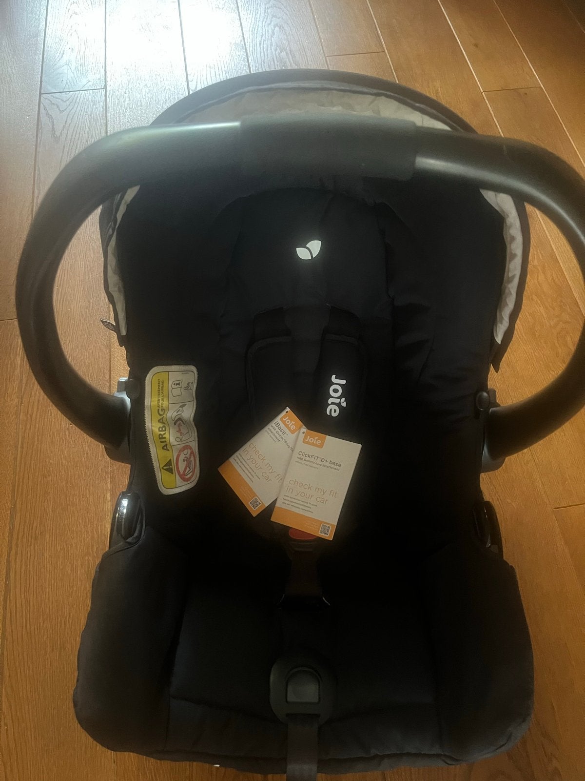 Autostoel Joie Gemm met i-Base (0-13 kg), Autogordel of Isofix, Zijbescherming, Zo goed als nieuw, 0 t/m 13 kg