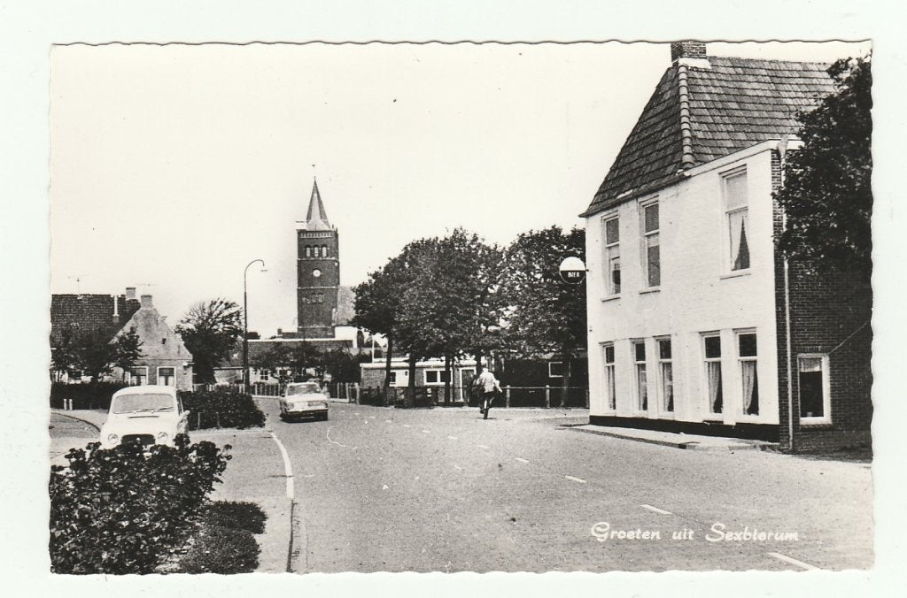 Sexbierum (bij Franeker en Harlingen) - groeten uit, Ophalen of Verzenden, 1960 tot 1980, Ongelopen, Friesland