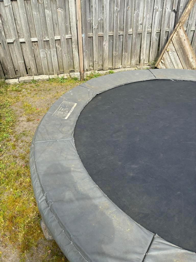 Inground Trampoline 335cm - Nieuwe rand nodig, Ophalen, Gebruikt