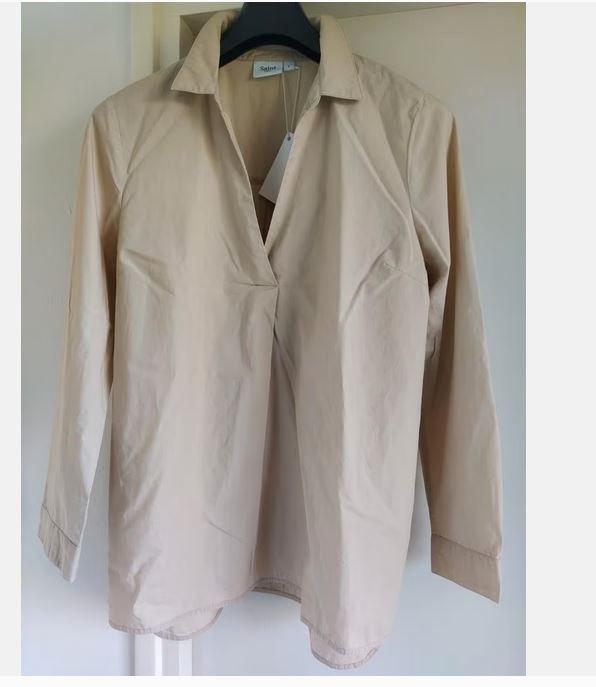 NIEUW!! Saint Tropez mooie beige blouse VAN 110 VOOR  12,50!, Verzenden, Beige, Maat 42/44 (L), Nieuw