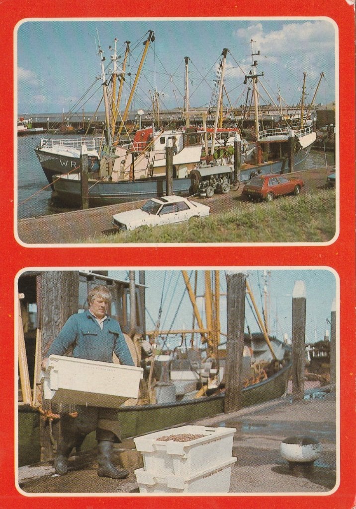 DEN OEVER Vissershaven met Ford en Garnalen, Verzenden, 1960 tot 1980, Gelopen, Noord-Holland