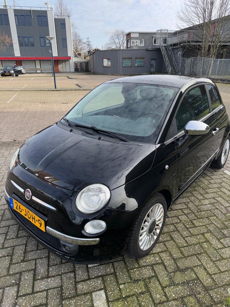 Fiat 500 1.2 Automaat | Nieuwe Bak | CarPlay | Panorama |APK, Auto's, Fiat, Euro 5, 4 cilinders, Leder en Stof, Zwart