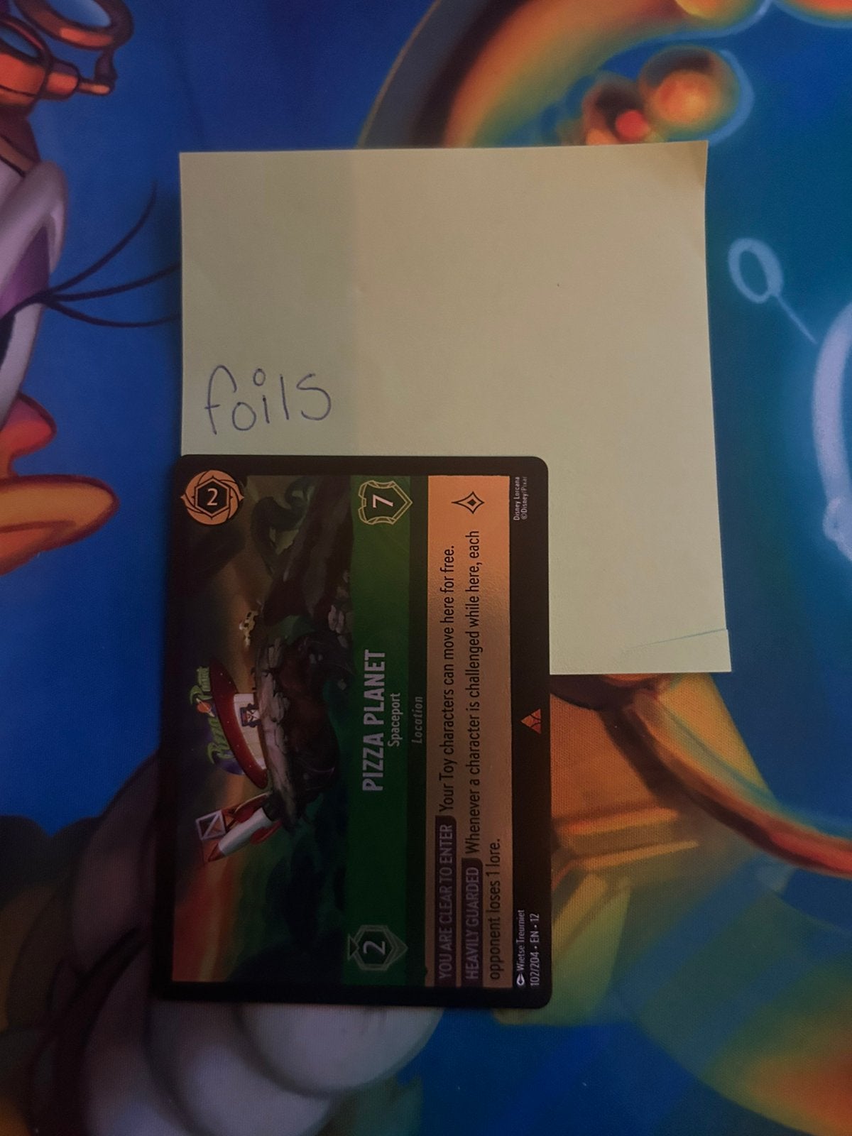 Pizza planet spaceport foil, Ophalen of Verzenden, Nieuw