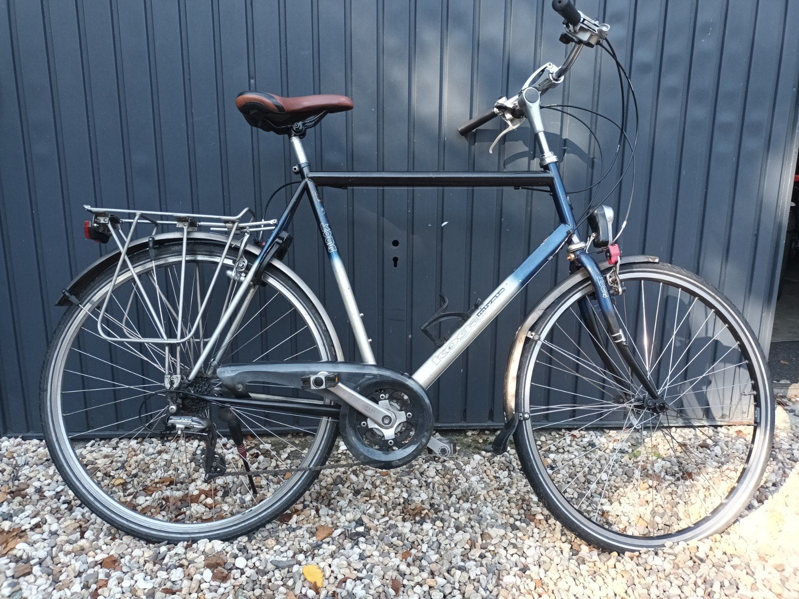 Koga 63cm staal 3x7 Shimano Nexave v-brakes, Fietsen en Brommers, Gebruikt, Velgrem, Versnellingen, 61 tot 65 cm