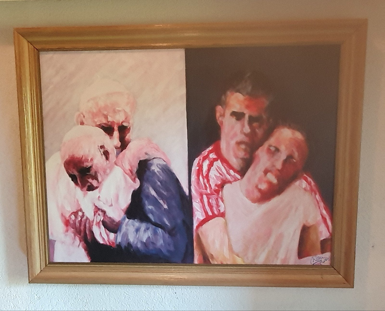Wim van Heeswijk - Guilt or Innocence (Acrylverf op doek), Antiek en Kunst, Ophalen of Verzenden