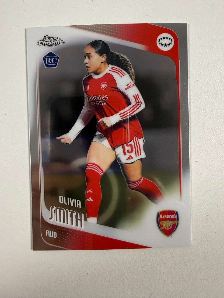 16 Olivia Smith RC Topps Women's Chrome 2025-26, Verzamelen, Sportartikelen en Voetbal, Ophalen of Verzenden, Nieuw, Buitenlandse clubs
