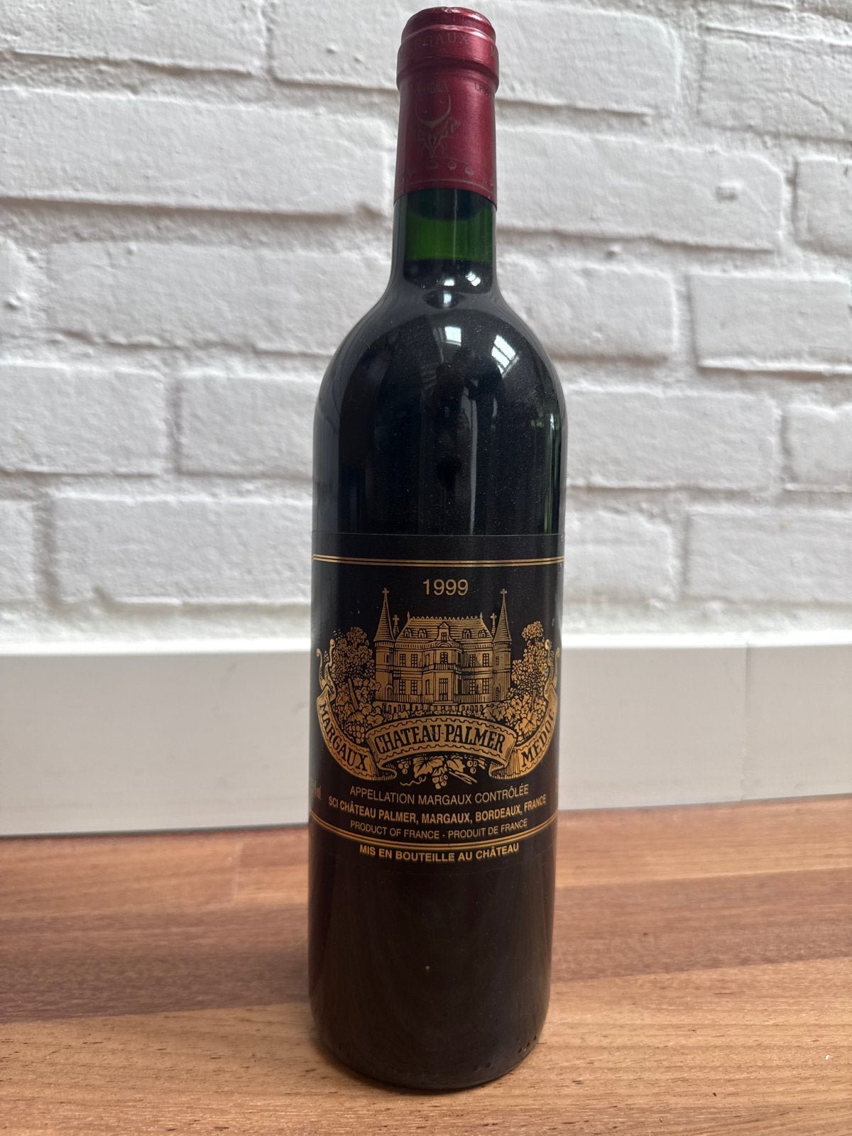 Château Palmer Margaux 1999 - Exclusieve Rode Wijn, Ophalen of Verzenden, Zo goed als nieuw, Frankrijk, Rode wijn