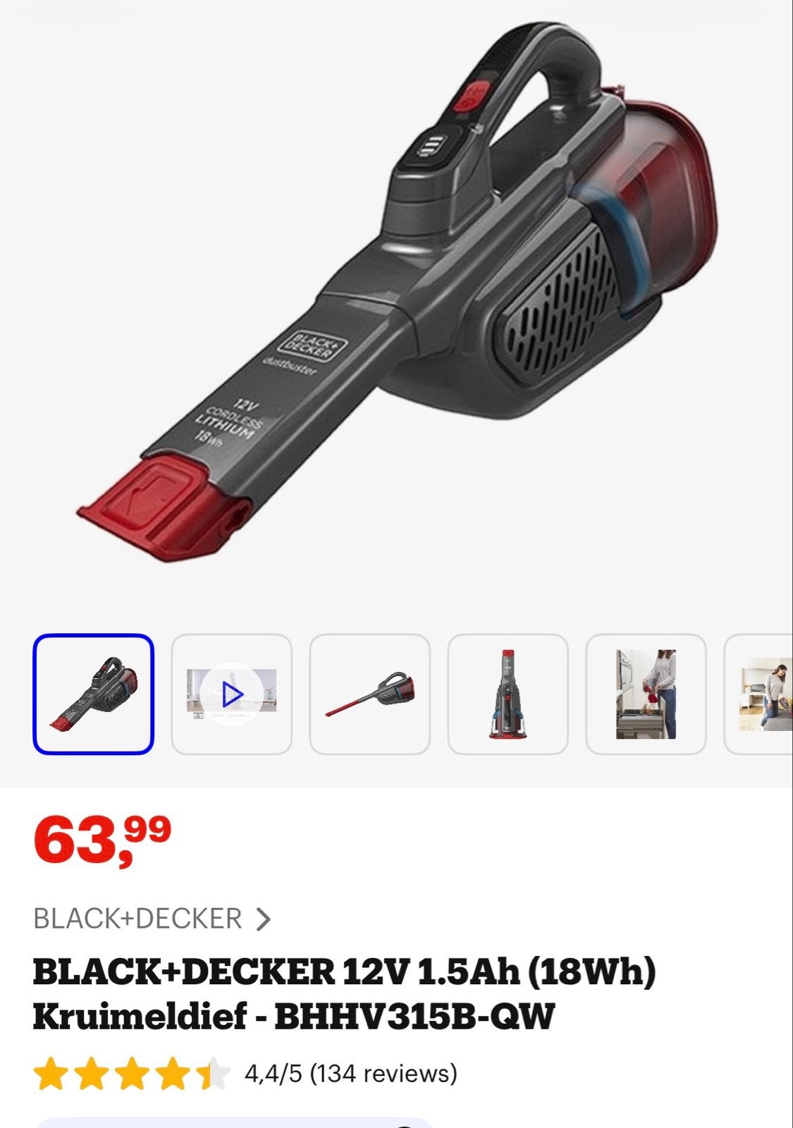 BLACK+DECKER Kruimeldief, Ophalen, Overige merken, Gebruikt, Kruimeldief