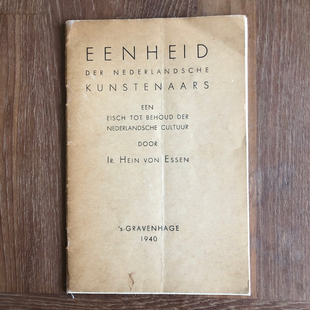 Bijzonder. Collaboratie? Hein von Essen: Eenheid der Neder-, Verzamelen, Verzenden, Nederland, Boek of Tijdschrift