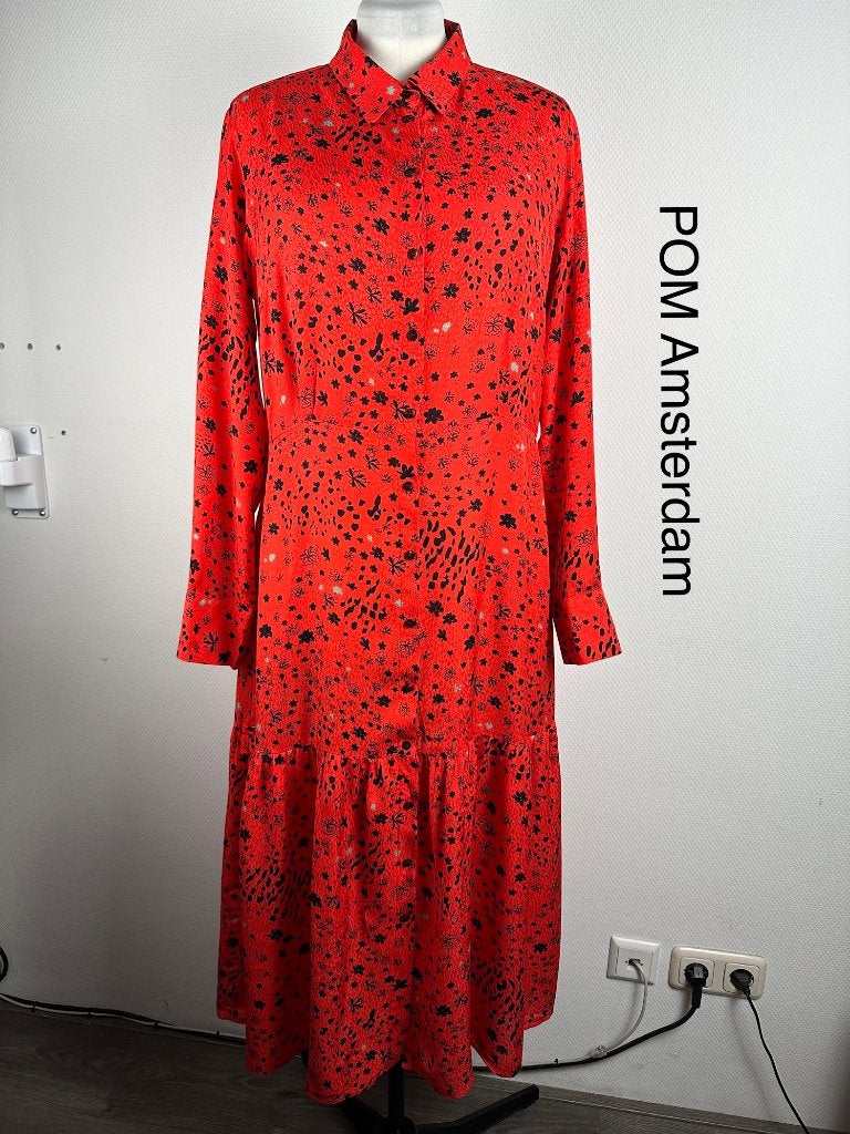 POM Amsterdam Jurk  (mt: 42) 17,3/46, POM Amsterdam, Blauw, POM Amsterdam, Maat 42/44 (L)