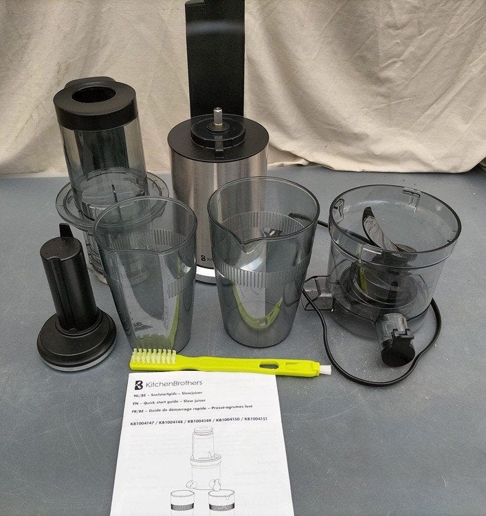 Kitchen Brothers slowjuicer sapcentrifuge groente fruitpers, Ophalen of Verzenden, Zo goed als nieuw, Elektrisch, Slowjuicer