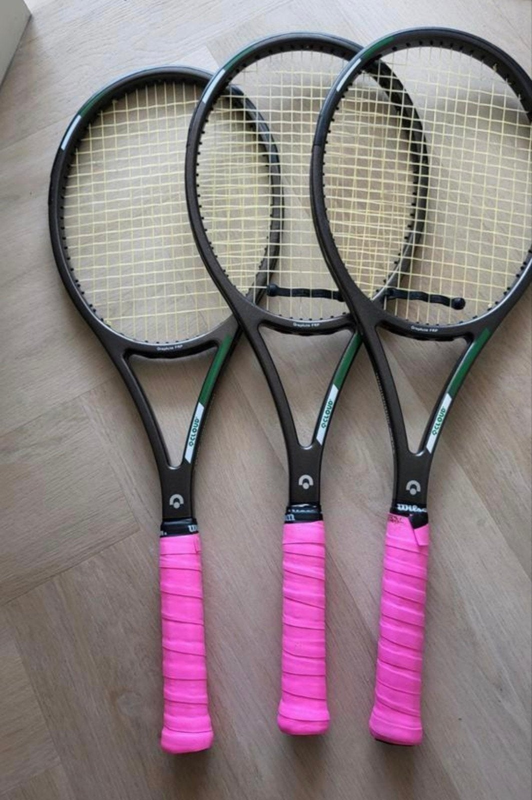 Cloud rackets - Nieuw met nieuwe bespanning en overgrip, Sport en Fitness, Tennis, Overige merken, Nieuw, Ophalen of Verzenden