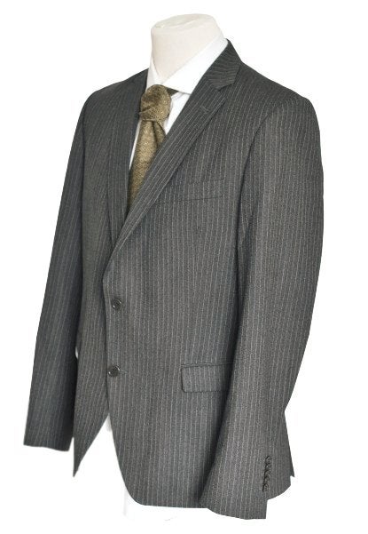 Nieuw Theo krijtstreep jasje, blazer, grijs, Mt. 52 / L, Maat 52/54 (L), Theo, Nieuw, Ophalen of Verzenden