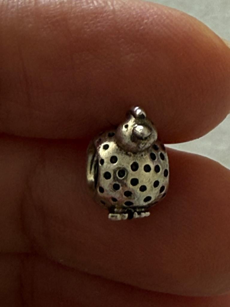 Pandora bedel kip voor armband of ketting, Ophalen of Verzenden, Nieuw, Zilver, Pandora