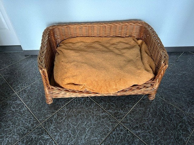 grote rieten hondenmand, Dieren en Toebehoren, Ophalen, Gebruikt, Riet