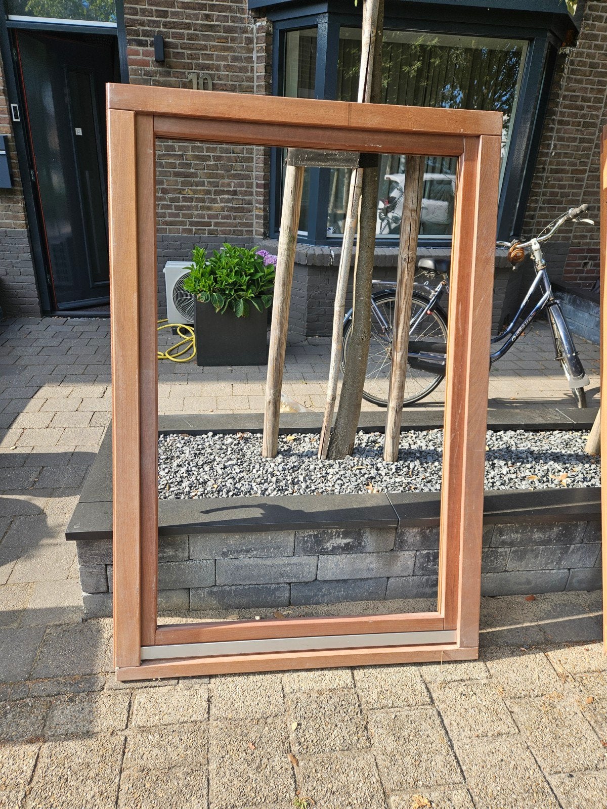 kozijn, Ophalen, Nieuw, Hout, Raamkozijn