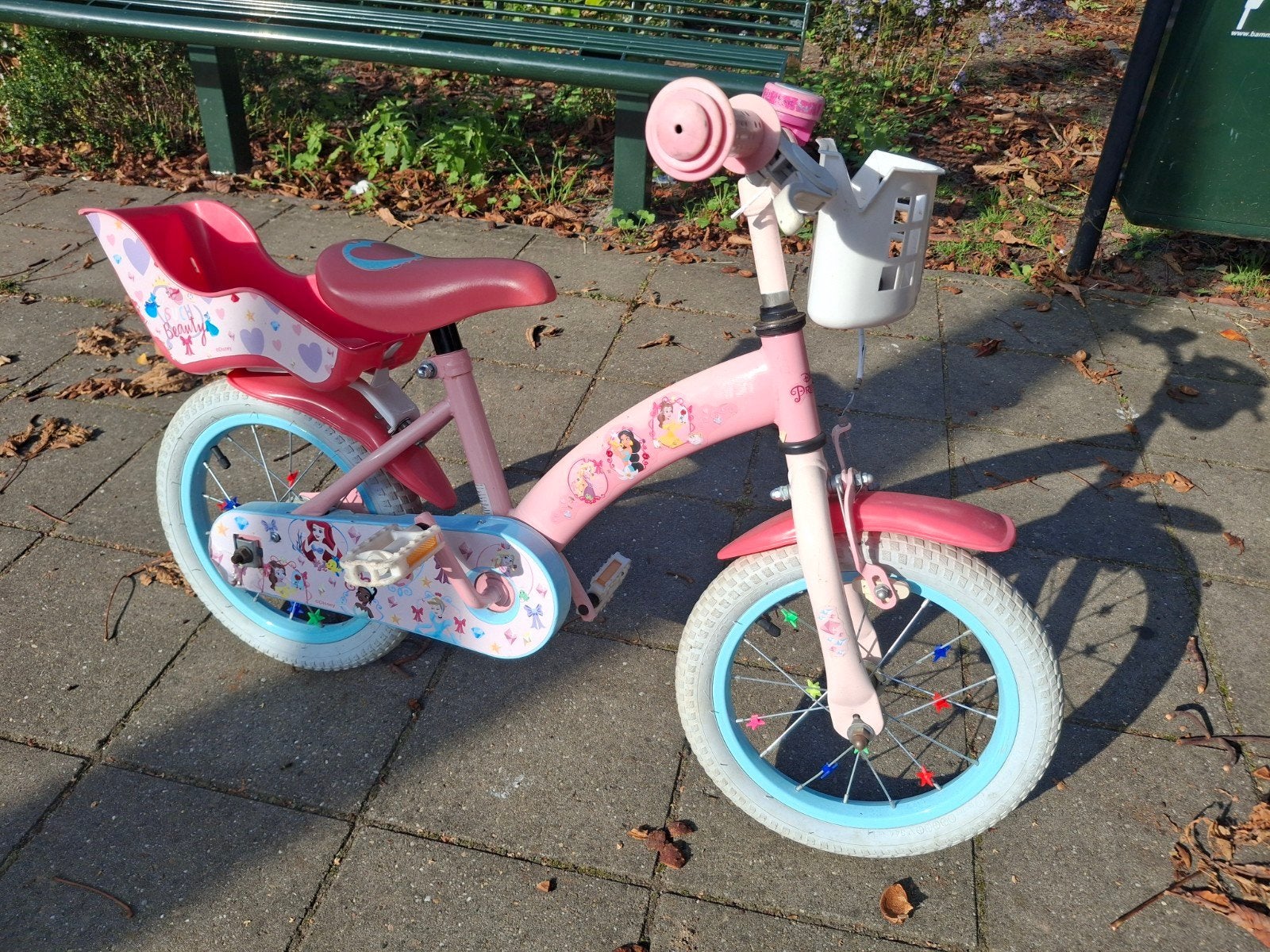 kinderfiets 14 inch, Ophalen, Gebruikt, Terugtraprem, Minder dan 16 inch