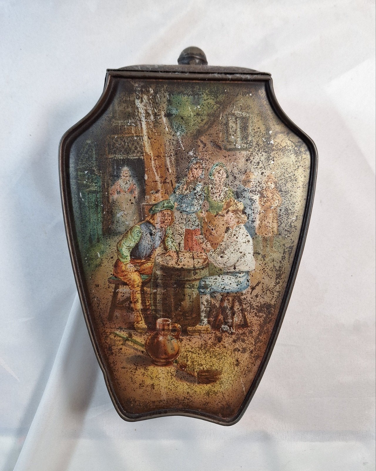Antiek Huntley & Palmers Biscuit Blik - 24 cm hoog, Ophalen of Verzenden