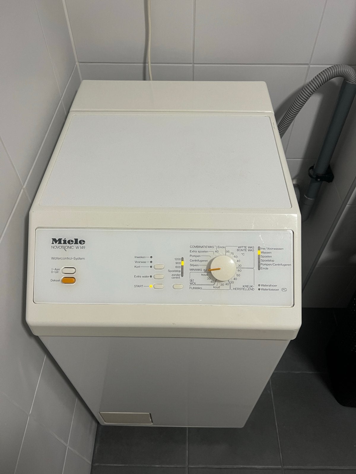MOET ZSM WEG Miele Novotronic W 987 Bovenlader Wasmachine, Ophalen, 6 tot 8 kg, Bovenlader, 85 tot 90 cm