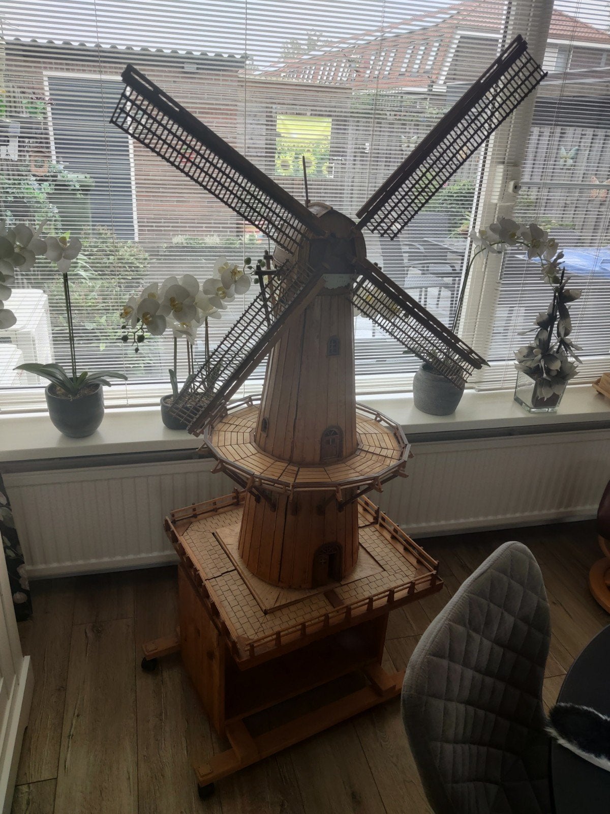 Grote houten molen, model Anno 1869 Den Arend, Ophalen of Verzenden, Gebruikt