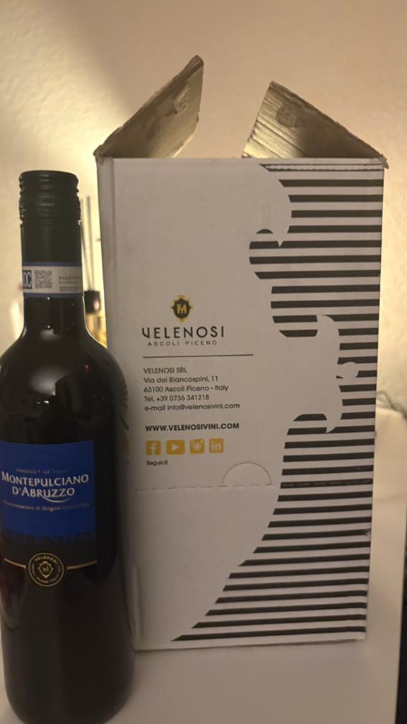 Montepulciano d'Abruzzo rode wijn - Velenosi, Verzamelen, Wijnen, Nieuw, Rode wijn, Vol, Italië