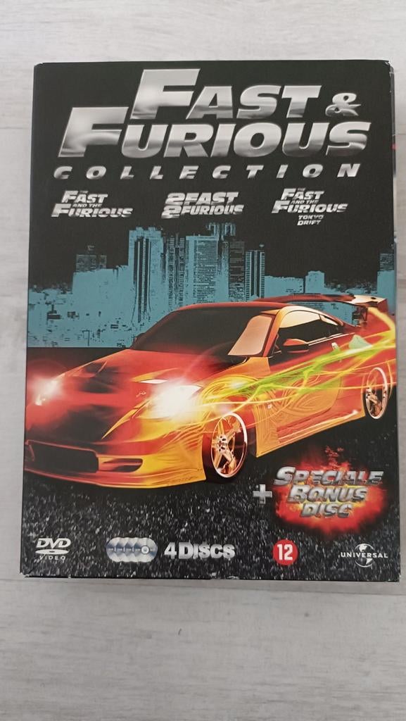 Fast & Furious Collection DVD Boxset (4 Discs), Gebruikt, Boxset, Actiethriller, Ophalen of Verzenden