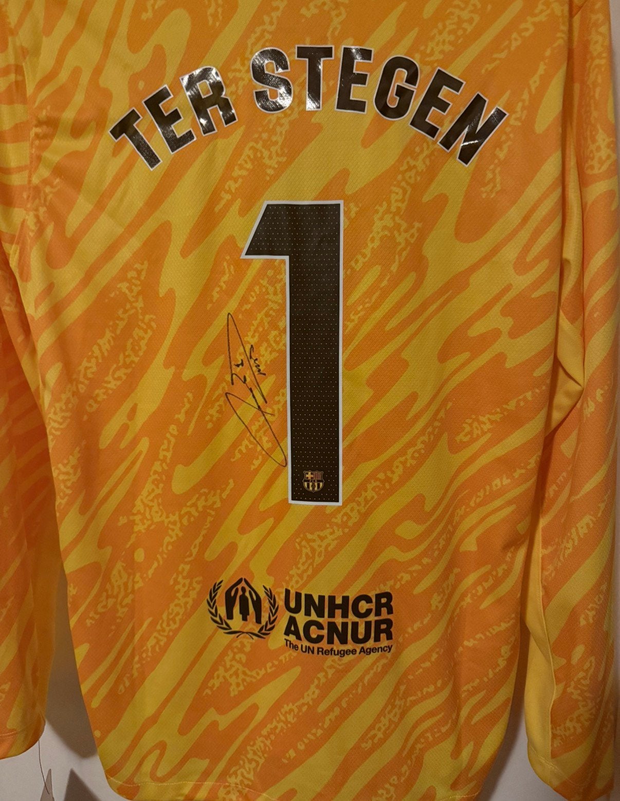Gesigneerd shirt Ter Stegen, Ophalen of Verzenden, Zo goed als nieuw, Buitenlandse clubs, Shirt