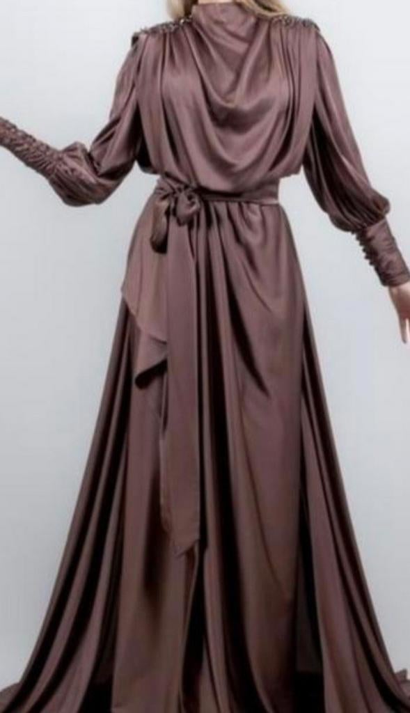 Mooie groene gelegenheidsjurk van Kenzel (maat 38-44), Kleding | Dames, Gelegenheidskleding, Zo goed als nieuw, Galajurk, Maat 42/44 (L)