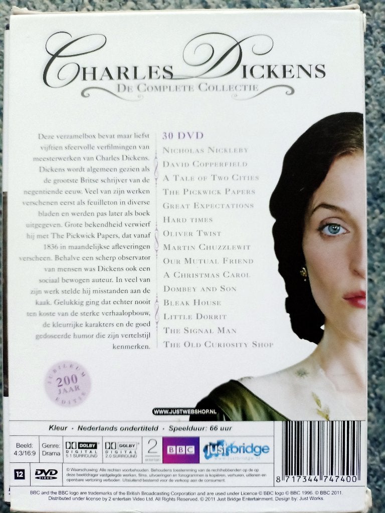 Charles Dickens 30 dvd De Complète Collectie!!!, Alle leeftijden, Ophalen of Verzenden, Zo goed als nieuw, Historisch of Kostuumdrama