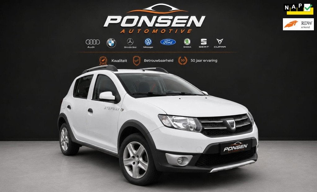 Dacia Sandero 0.9 TCe Easy-R Stepway Lauréate AUTOMAAT, Auto's, 898 cc, Euro 6, Wit, Origineel Nederlands