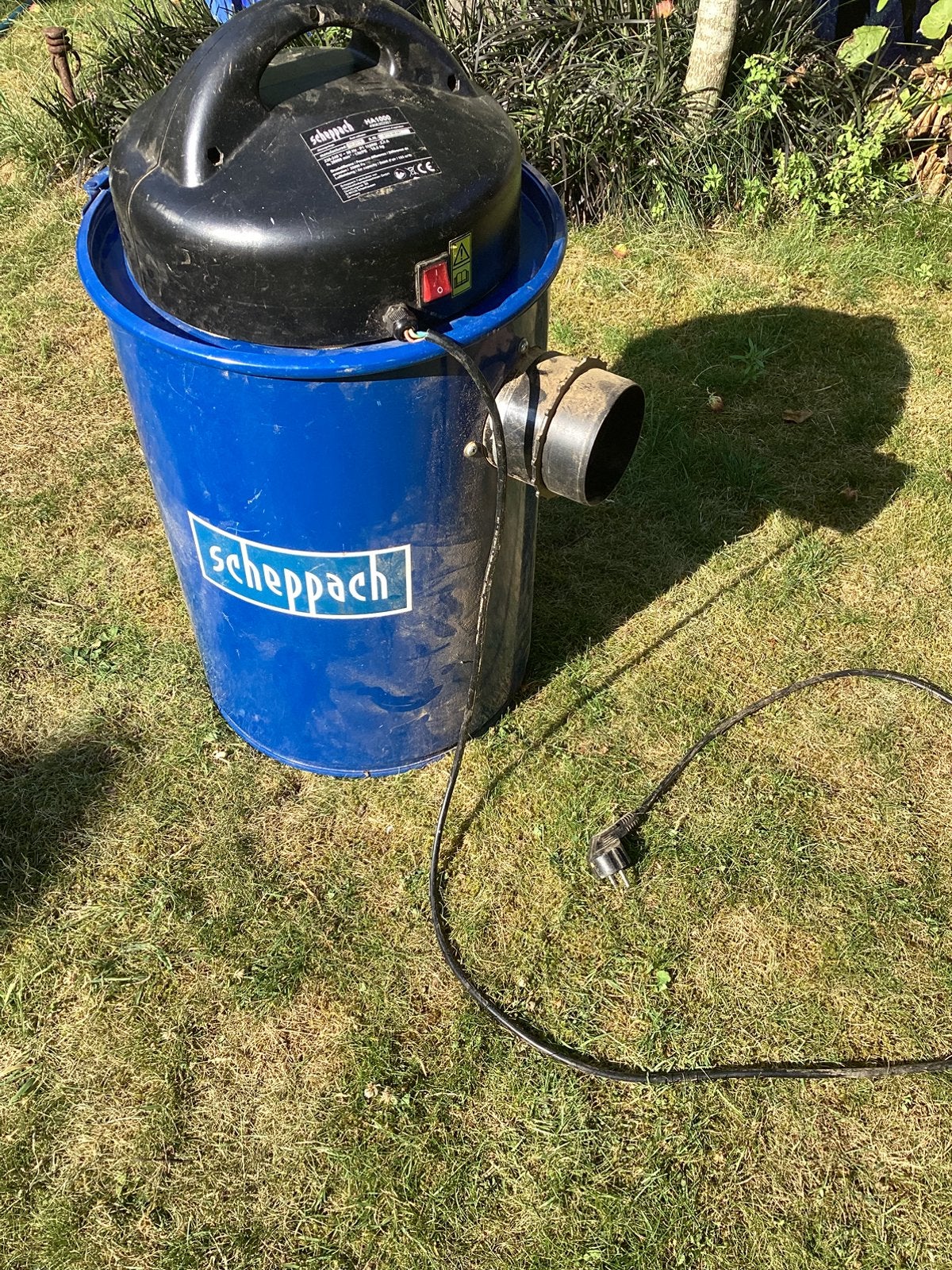 Scheppach stofafzuiging., Ophalen, Gebruikt